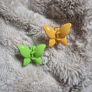 Butterfly Hair Clips Butterfly Clips Yellow Green Spring Summer Cute Preppy Y2K